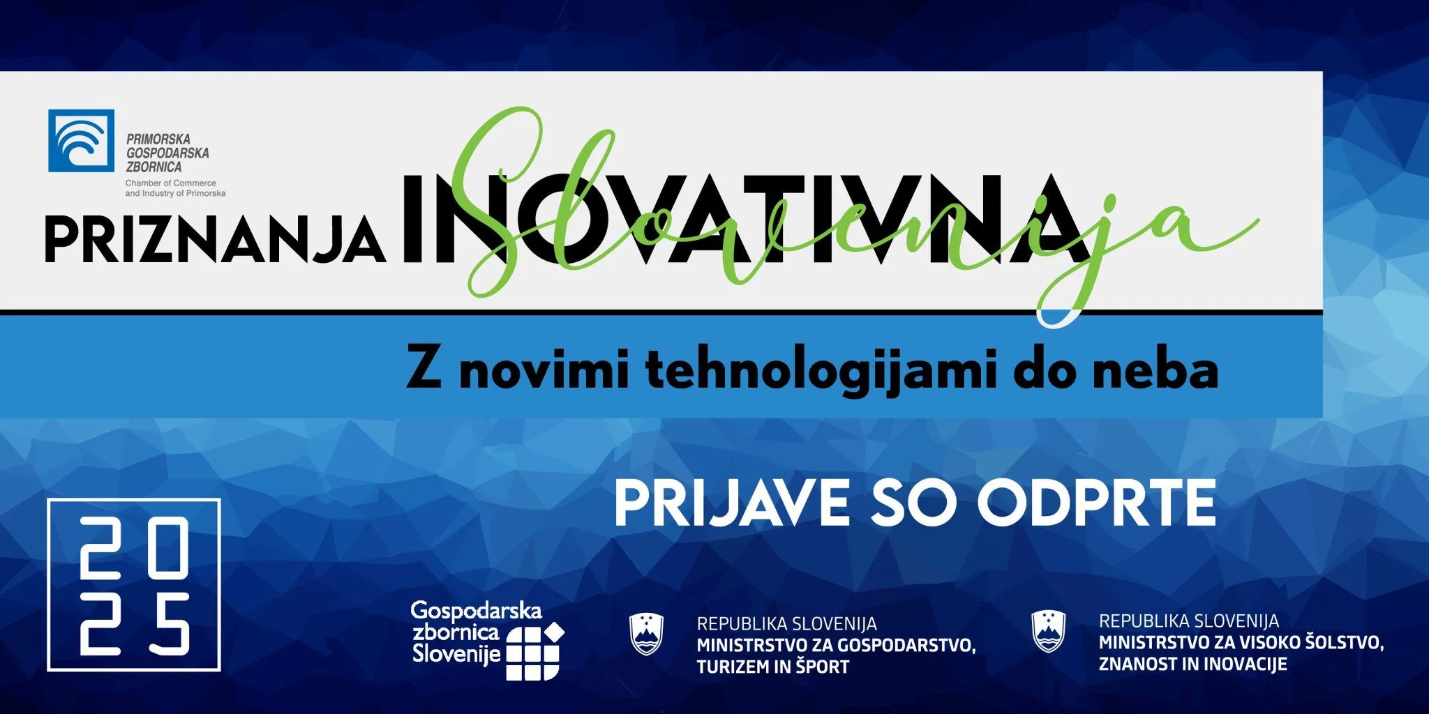 RAZPIS ZA ZBIRANJE PRIJAV ZA PODELITEV PRIZNANJ INOVACIJAM V OBALNO-KRAŠKI STATISTIČNI REGIJI ZA LETO 2025