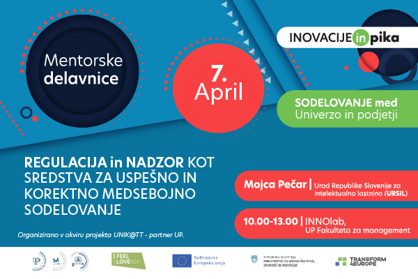 📢 PRIJAVE ODPRTE: Mentorska delavnica – Regulacija in nadzor kot sredstva za uspešno in korektno medsebojno sodelovanje