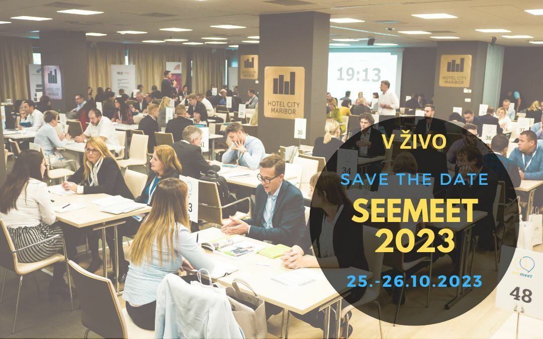 CRPZ UP FM ambasador dogodka - SEEmeet 2023 - Enostavno, hitro in ugodno sklenite nove posle preko mednarodnega povezovanja v živo!