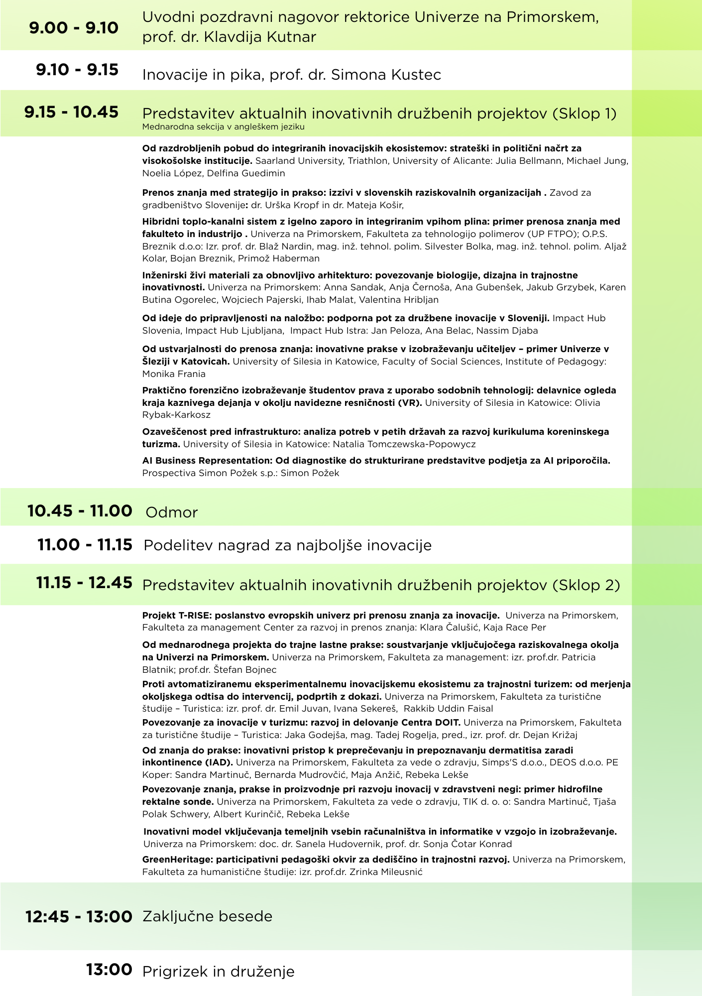 Annual Conference “Inovacije in PIKA 2026” at the University of Primorska